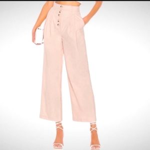 L' Academie Los Angeles Revolve The Delphine Pant In Blush Nwts XS.
